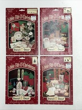 Lot Of 4 Little Bit O' Christmas Stencil Decor Stenciling 1984 NOS