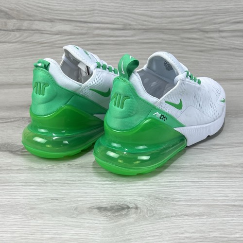 Nike Air Max 270 White Green Shock New AH6789-117 Women’s 11.5 / Mens 10 - Picture 5 of 9