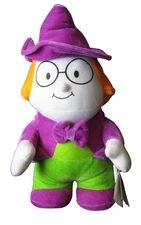 Halloween HAPPY Toy Plush Figure Purple/Green Stuffed Toy 13" Tall