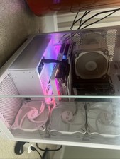 Custom Gaming PC Desktop With Monitor