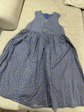 Vintage Handmade One Of A Kind Sunflower Girls Dress Fits Size 10/12  