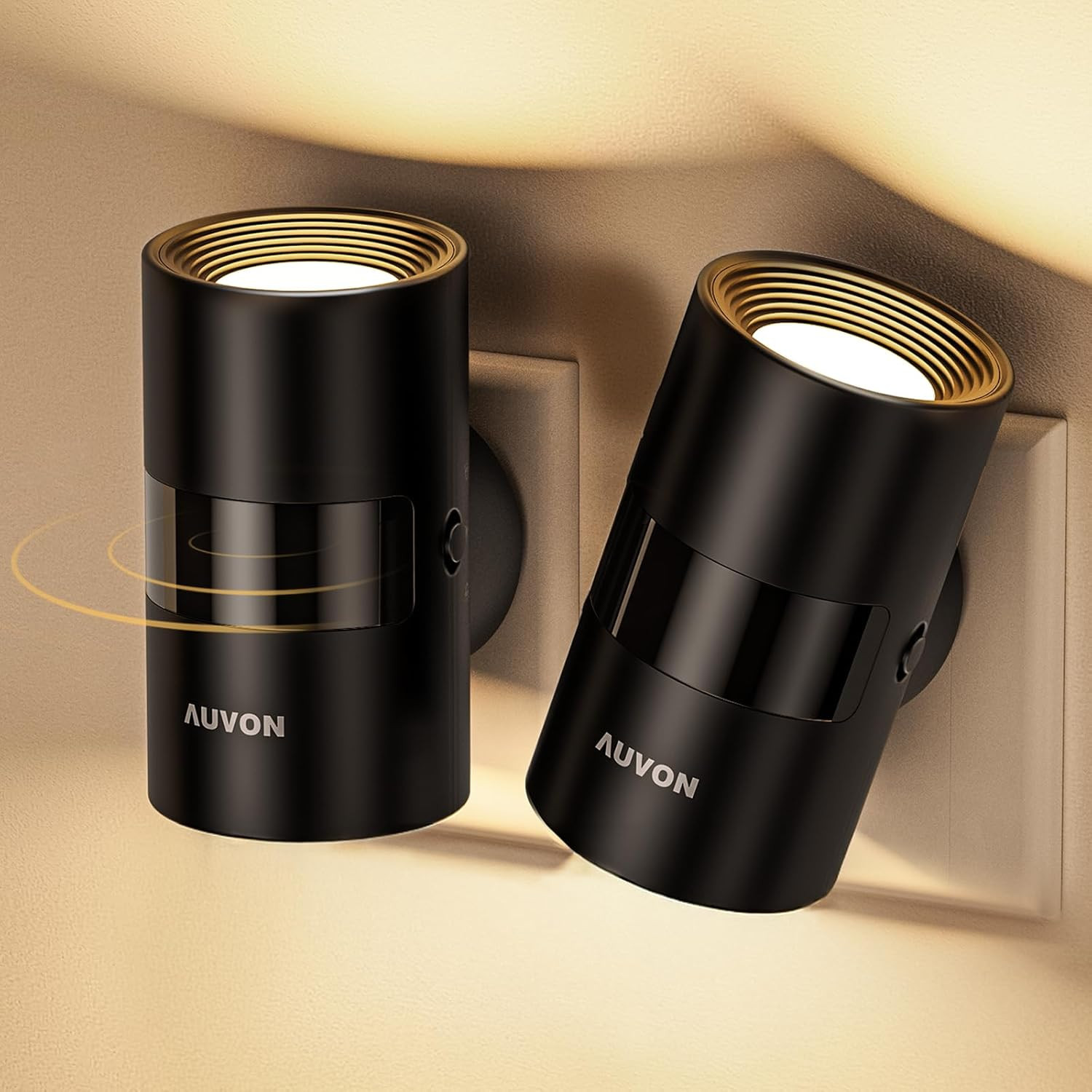 Luce Notturna Da Presa Con Sensore Di Movimento E Sensore Crepuscolare, Luminosi