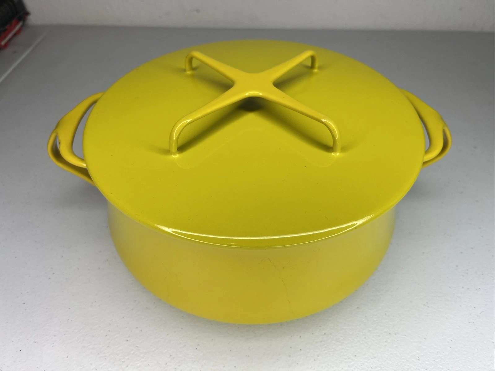 Vtg Dansk Yellow Kobenstyle 4 Qt Casserole Dutch Oven Stock Pot + Lid France