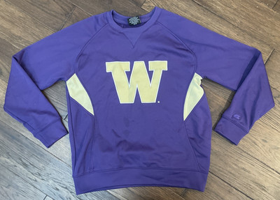 Washington Huskies Colosseum Long-sleeve Crew Neck Top Size Small