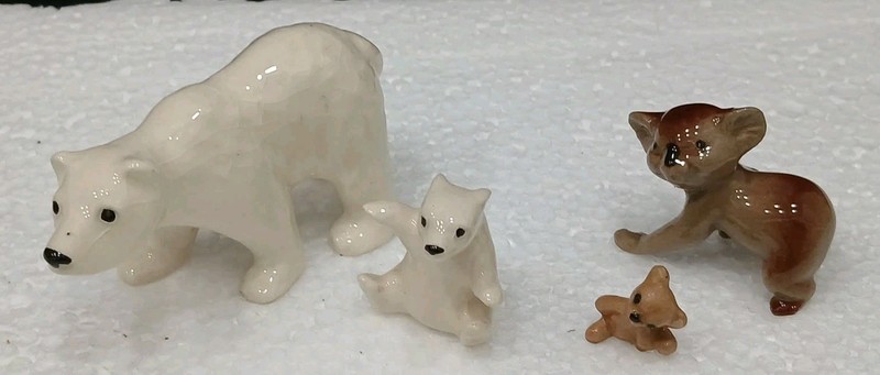 Hagen-Renaker 2 Koala & 2 Polar Bears - Set Of 4
