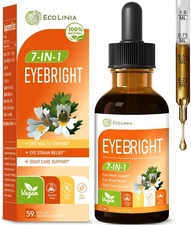 Eye Health Drop w/Eyebright Herb (Euphrasia Officinalis), Vision & Eye... 