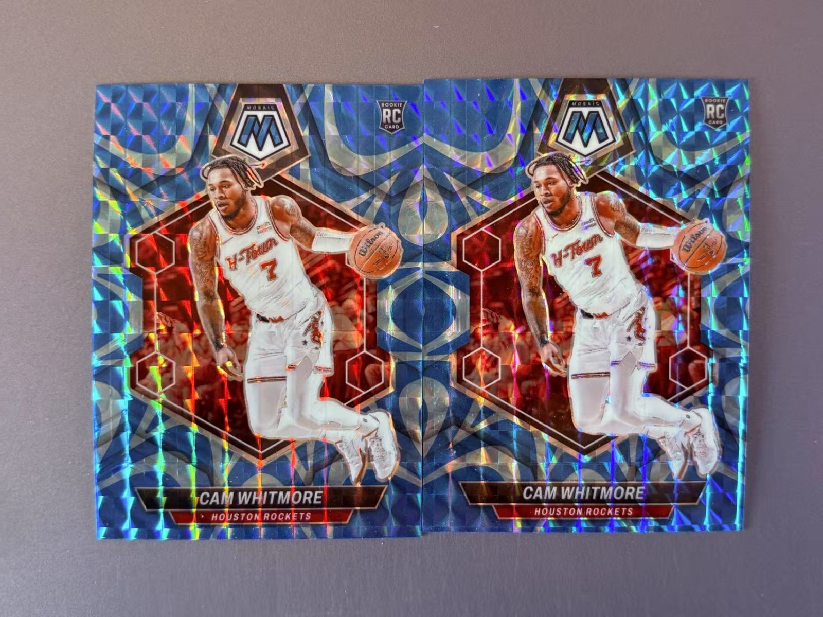 Cam Whitmore 2023-24 Panini Mosaic Blue Reactive Prizm RC #217