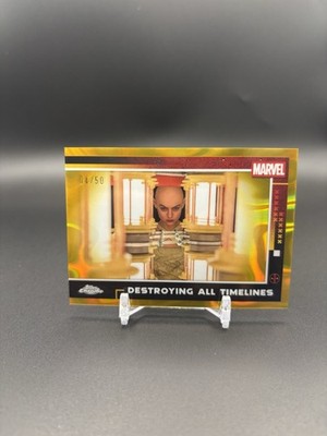 2025 Topps Chrome Marvel Deadpool Destroying All Timelines Gold #99 /50