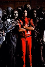 Michael Jackson 5 Photo Poster Thriller 1983 Outtake Backstage - poster no frame