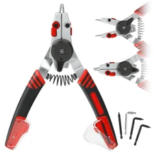 Powerbuilt Combination Switch Internal/External Snap Ring Pliers - 941336
