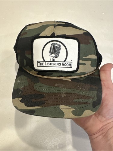 Nashville The Listening Room Music Venue hat trucker hat camouflage Dri Duck