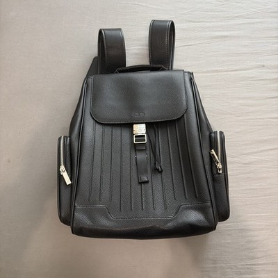 RIMOWA Never Still Flap Backpack Black - Black Leather Flap Backpack Pre-Owned