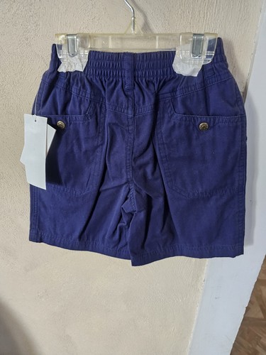 Vintage Buster Brown Boys Shorts Size 4 Blue Double Back Pockets NWT - Picture 2 of 2
