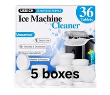 5 Boxes, Ice Machine Cleaner Descaler Tablets- 36 Pack Ice Maker Cleaner Tablets