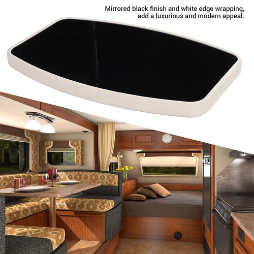  600 X 380mm Boat Table Top Square Acrylic Mirrored Black Finish Water - Picture 12 of 12