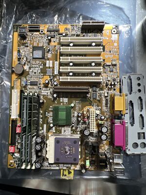 FIC AZ11E Socket 462 Motherboard w/ AMD Athlon CPU 512MB RAM Vintage