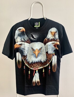 Adler Amulett - 2D Rock Eagle T-Shirt Hell im Dunkeln