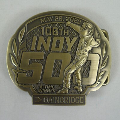 2022 Indianapolis 500 106TH Running Event Pit Badge Belt Buckle #189 of 500