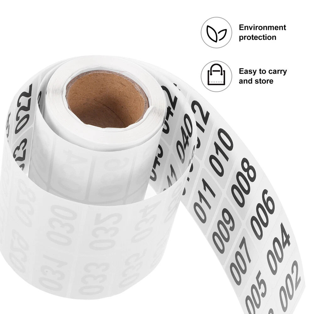 Label Maker Big Moving Number Labels Stickers Self-adhesive