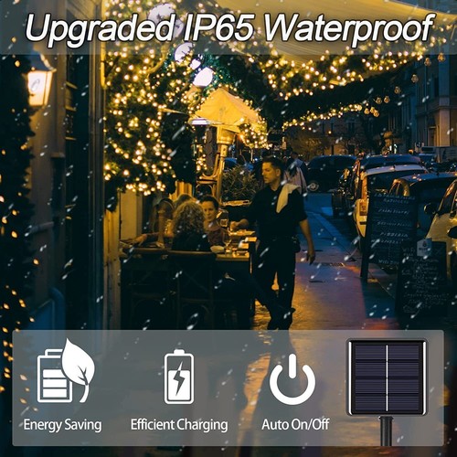 Solar Fairy String Lights 100/200/500 LED Outdoor Garden Christmas Party Decor - Picture 6 of 20