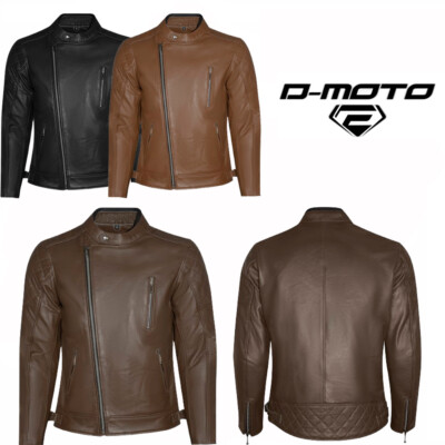 Herren Leder Motorrad Racer Jacke - Premium Biker Ausrüstung, stilvoll & langlebig