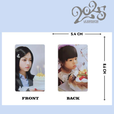 5pcs/set LE SSERAFIM 2025 Season's Greetings Self Made Double