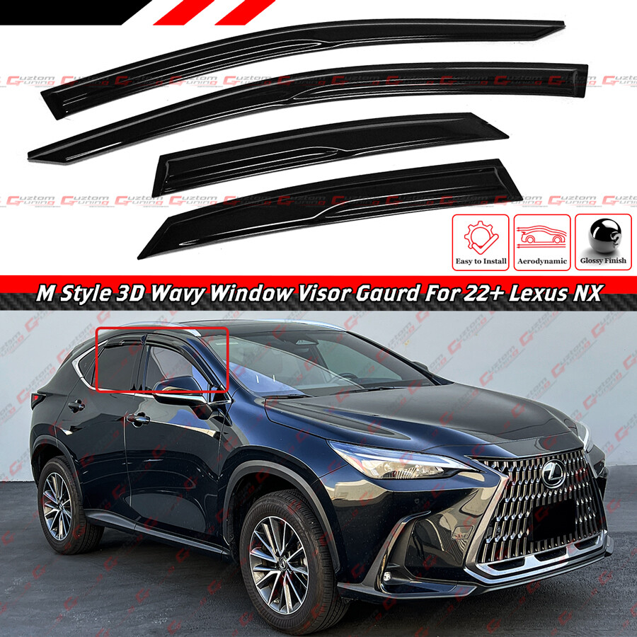 For 2022-2025 Lexus NX250 NX350 NX450h 3D Wavy Window Visor Rain