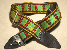RARE: Vintage Embroidered Hippie Guitar Strap...
