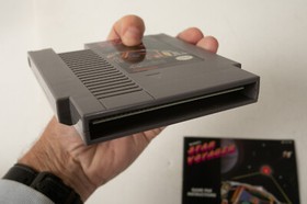 Star Voyager Nintendo NES (E3L) Game Cartridge (JSF6) w/Booklet Aklaim 1987