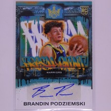2023 Court Kings Basketball NBA Fresh Paint Brandin Podziemski RC Auto /125