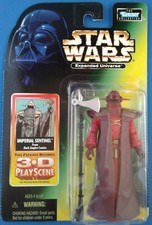 Star Wars EU Dark Empire Imperial Sentinel with Axe Staff weapon, Green Card
