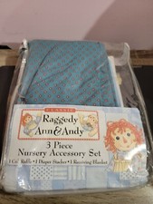 Rare Vintage Classic Raggedy Ann and Andy Nursery Crib Set