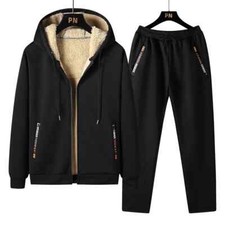 Men Set Mens Tracksuit Sweatshirt  Pants Sportswear Suit Winter Hooded pants