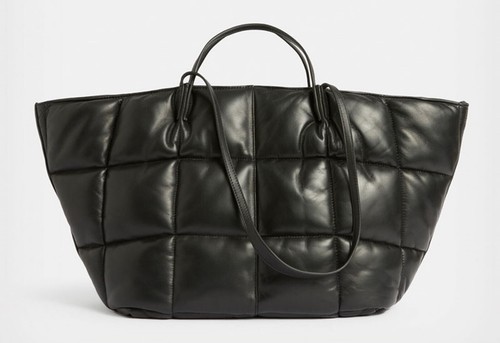Fabulous All Saints Nadine Quilted Tote Bag Black - Picture 2 of 4