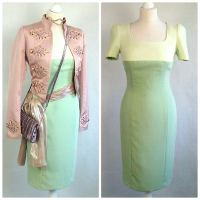 bright green bodycon dress