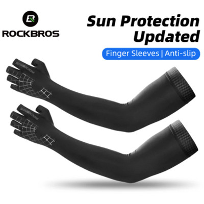 ROCKBROS Cycling Arm Sleeves Sun Protection Running Outdoor Sports Arm Warmers