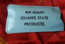 Rare Vintage Quaker State (Oil) Advertising Premium rain bonnet Plastic scarf
