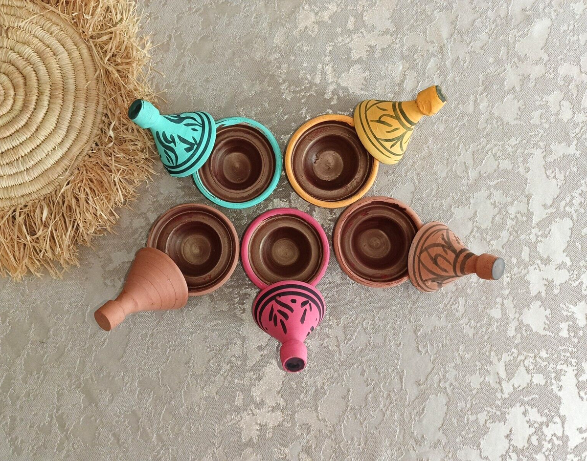 Moroccan Clay Mini Tagine, Aker Fassi Clay Pot, Lip Stain, Berber