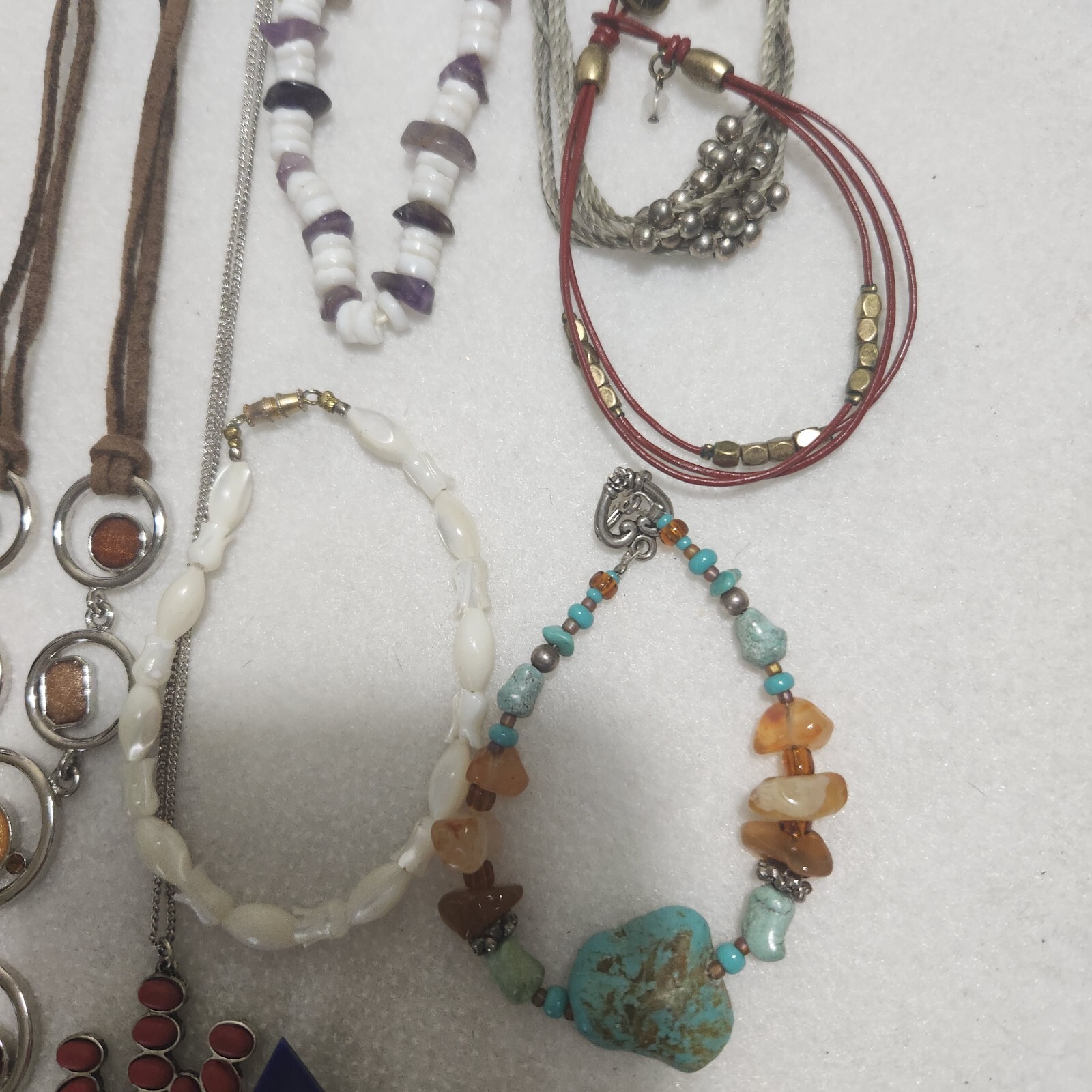 Southwestern Costume Jewelry Lot Semi Precious Stones, Turquoise