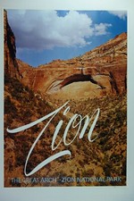 Vintage Original Poster 1968 Zion #011 National Park Utah Looart