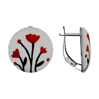 Silberohrringe Damenohrringe Ohrringe 925 Silber Emaille Markenschmuck
