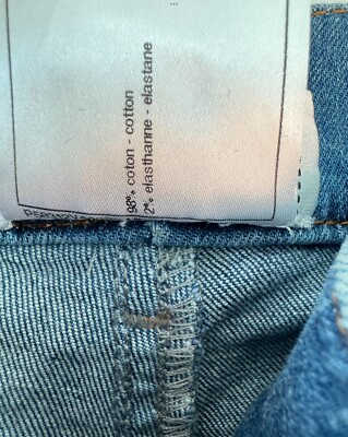 Chanel Denim Jeans With Some Stretch Velvet Quilted Appliqué 2