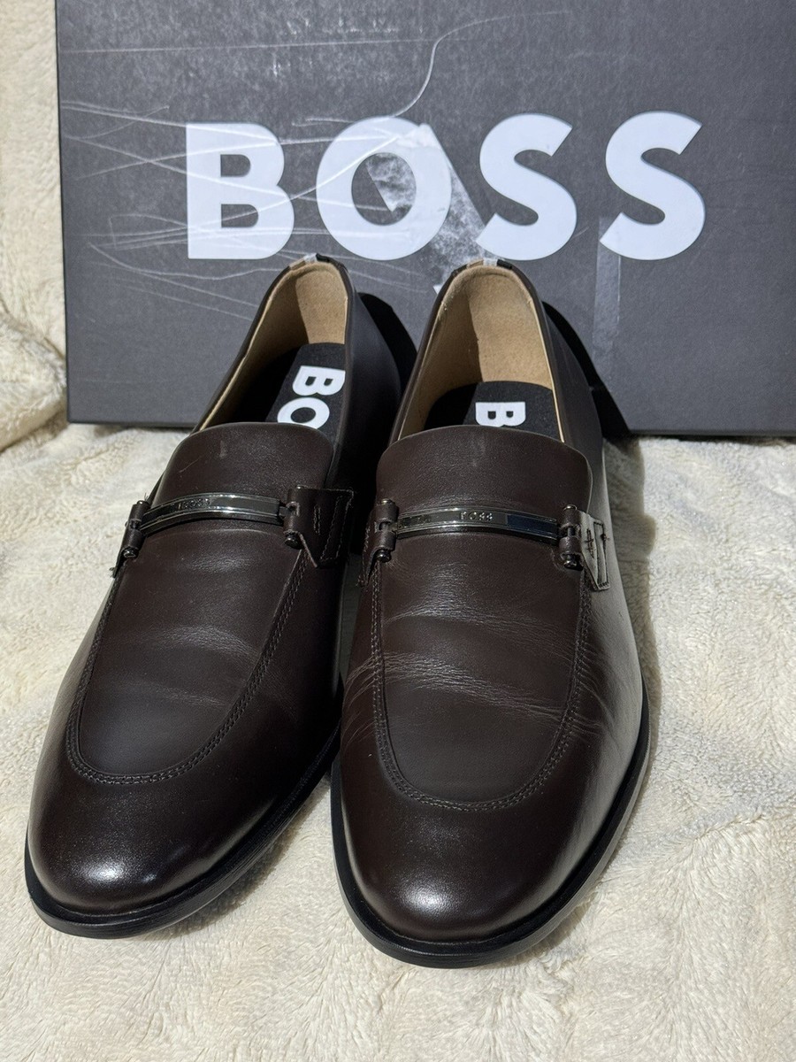 Boss Colby Leather Loafers Men display picture 2