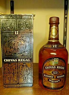 80er Jahre CHIVAS REGAL 12 Scotch Whisky 75cl 43% Brothers Ltd Aberdeen 45 Jahre