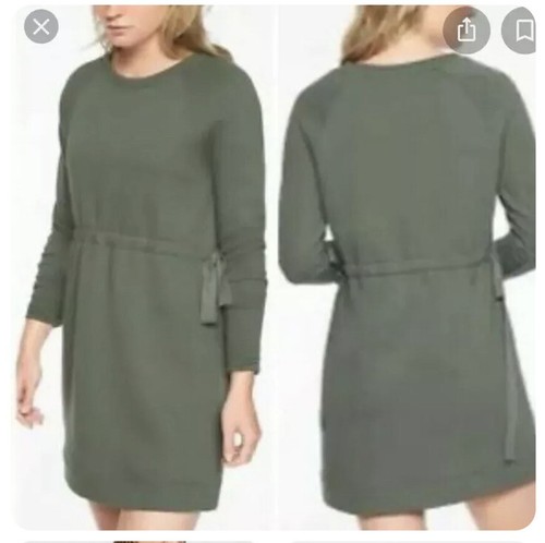 Athleta Studio Cinch Sweatshirt Dress 
