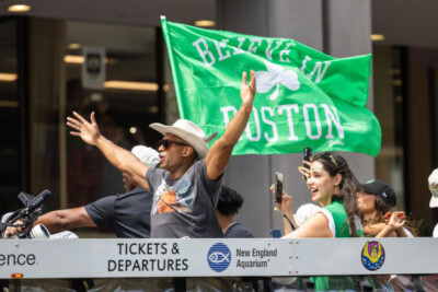 Believe in Boston Nylon 3x5 Flag Celtics Players Parade Float City Celebration