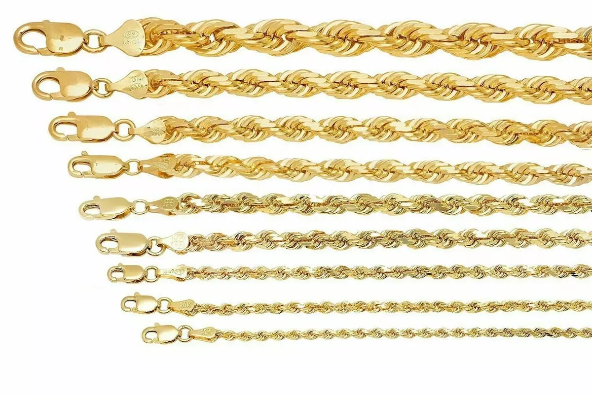 1 mm sale gold rope chain