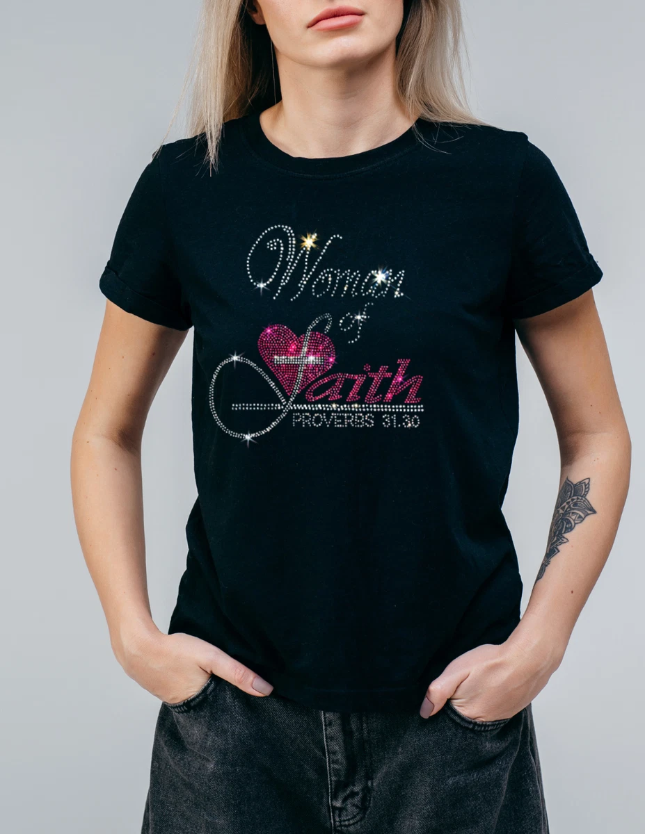 women's t shirts rhinestone
