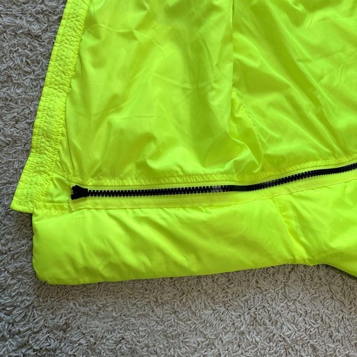 Diesel Men M Down Vest Yellow Fluorescent Polyester Luxury Stylish Casual Used - Picture 12 of 20