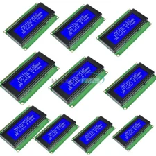 10PCS 204 2004 20X4 Character LCD Display Module For Arduino Blue Blacklight